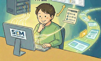 ftp情報を使ってサーバーに接続